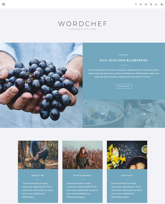 wordchef food recipe wordpress themes