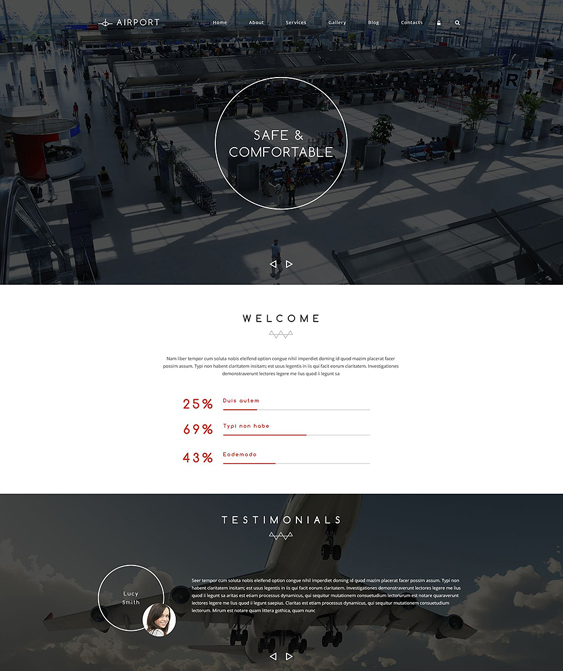 airline clean drupal themes