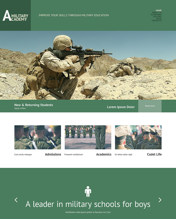 army military wordpress themes 1
