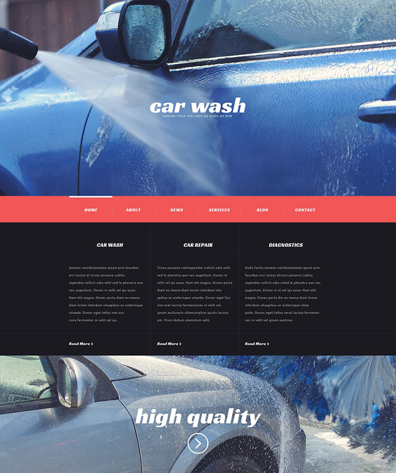 car vehicle automotive wordpress themes wash2