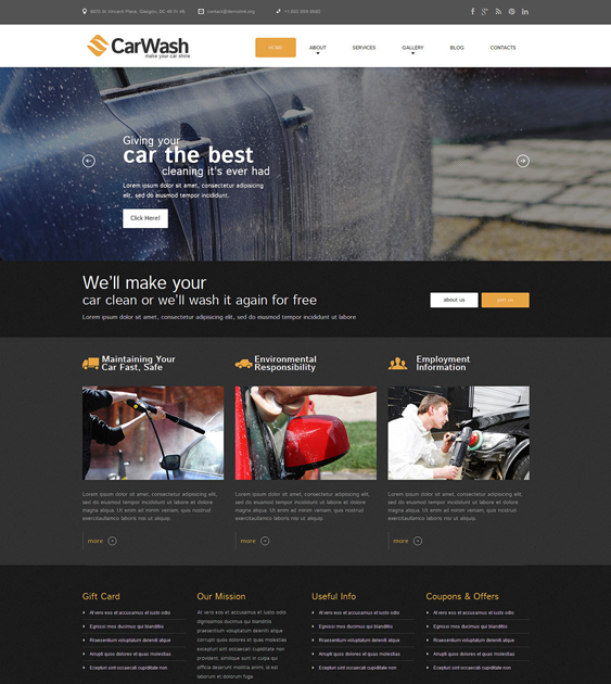 car vehicle automotive wordpress themes wash3
