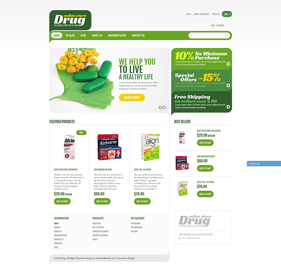 drugstore medical shopify themes 1