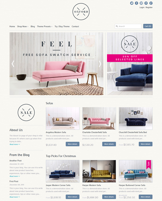 expression furniture shopify themes