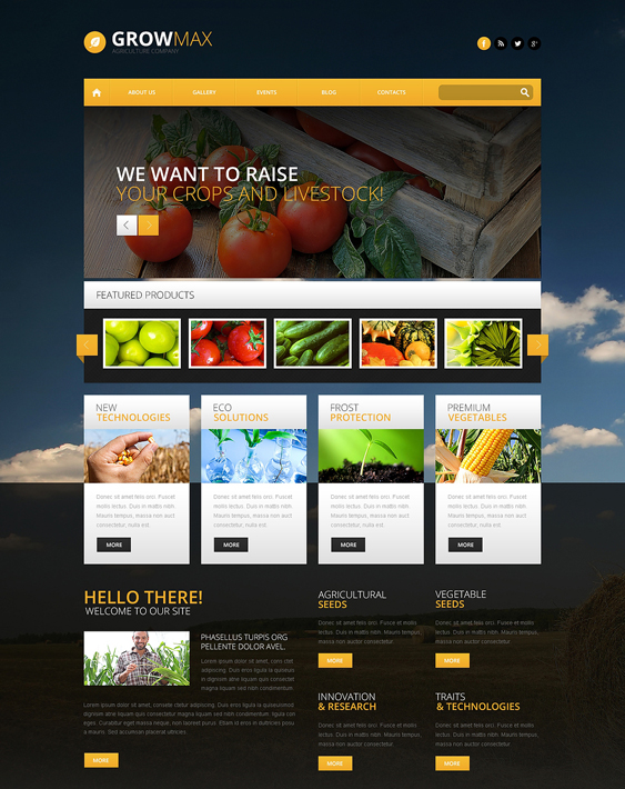 farm agriculture wordpress themes industry