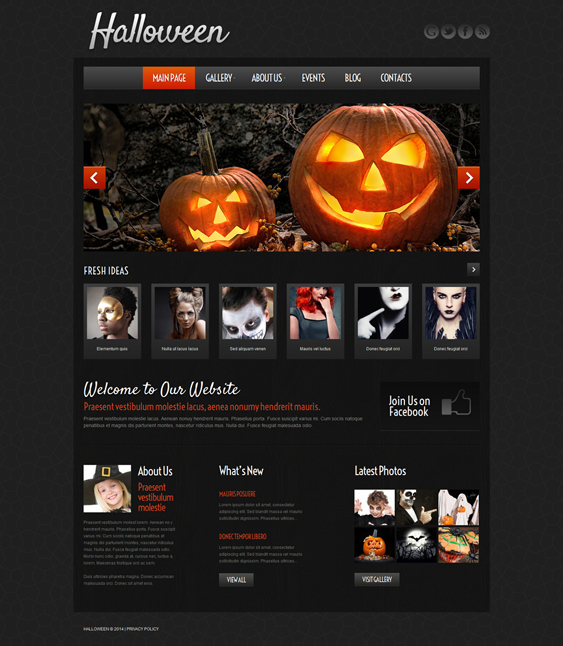 halloween dark wordpress themes