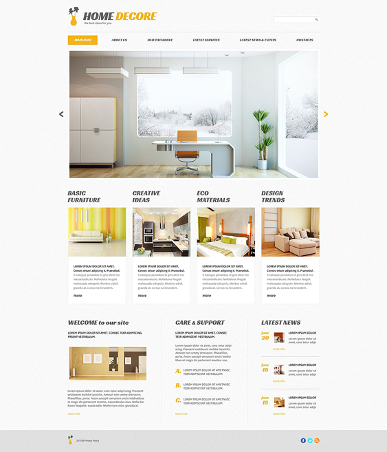 home decor interior design wordpress themes