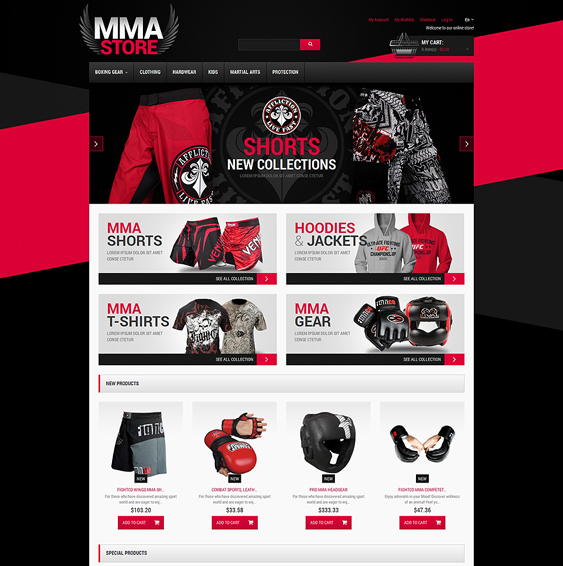 martial sports fitness magento themes
