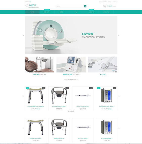 medical clean shopify themes