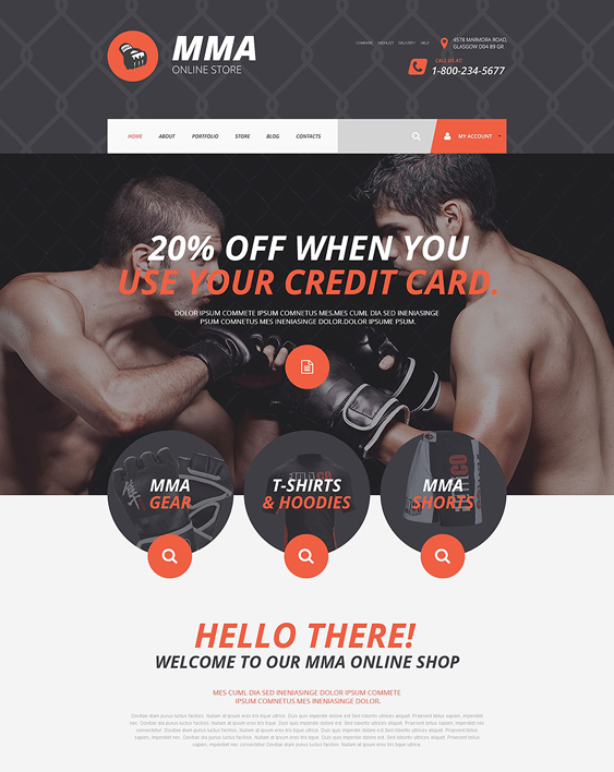 mma sports shopify themes