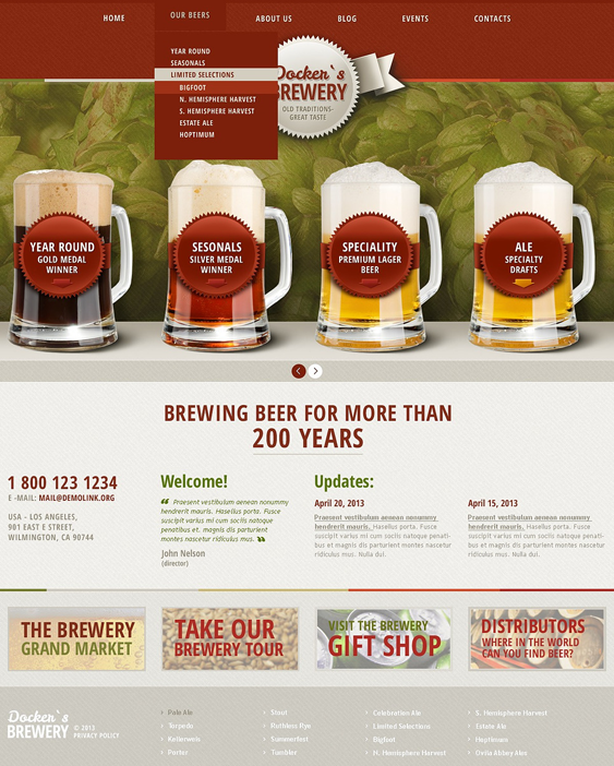 premium brewery wordpress themes