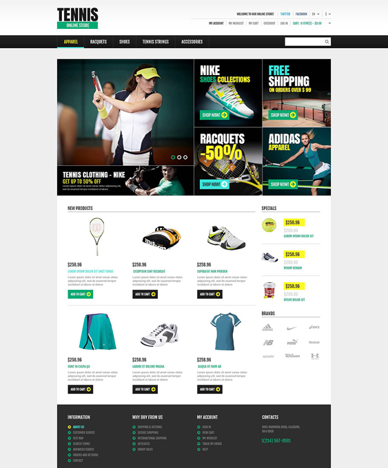 responsive sports fitness magento themes 1
