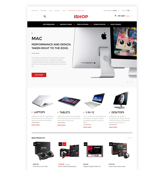 computer magento themes electronic stores