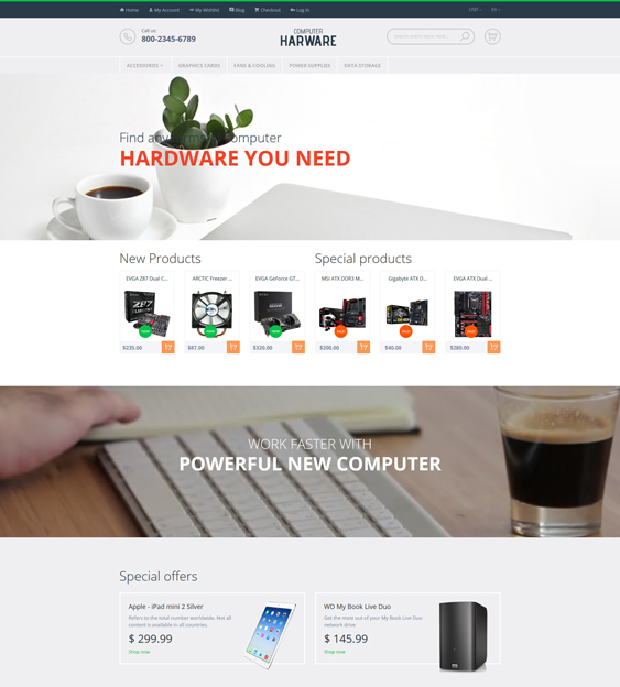 computer magento themes electronic stores 1