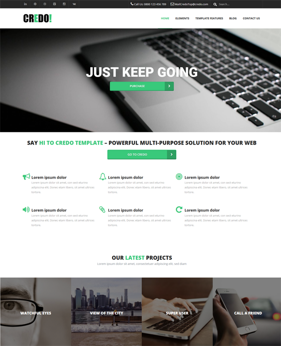 credo clean drupal themes
