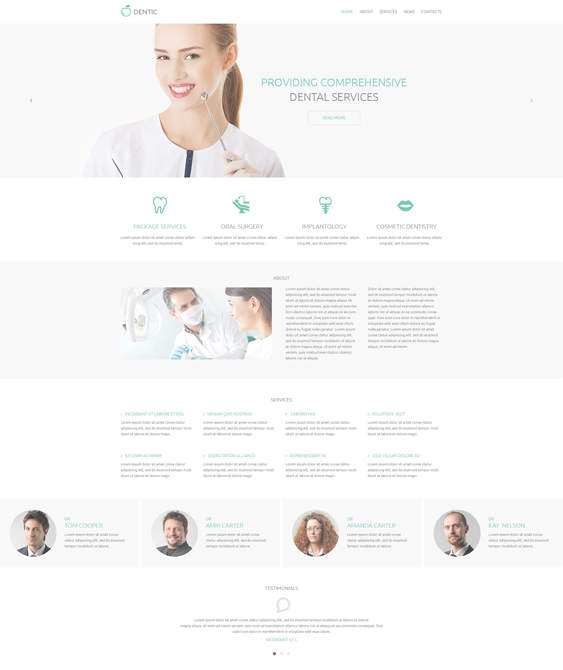 dentistry clean drupal themes