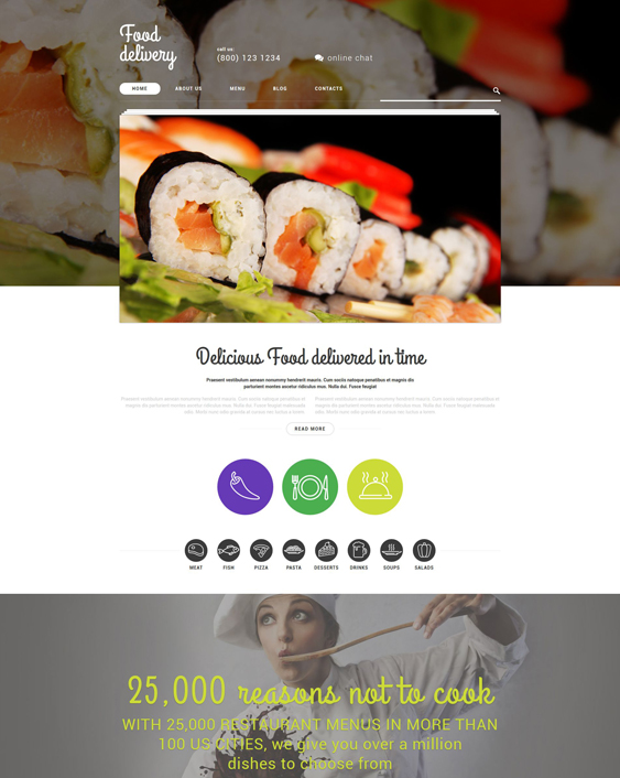 food delivery restaurant wordpress themes
