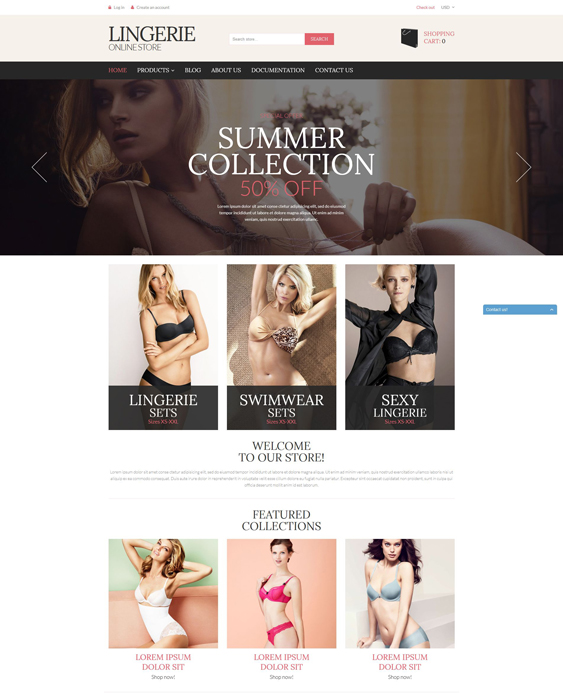 lingerie 1 shopify themes
