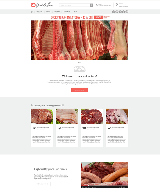 meat clean drupal themes