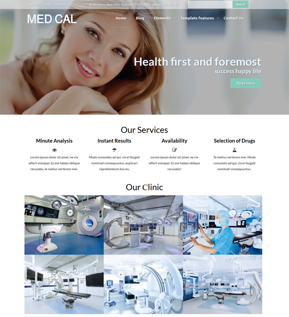 medical clean drupal themes