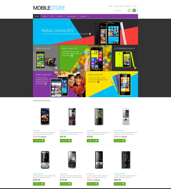 mobile store electronics shopify themes