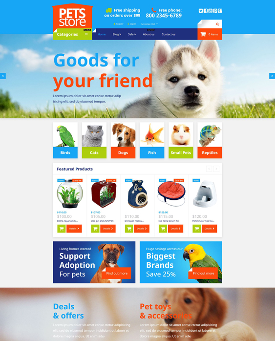 pet shop pet store shopify themes