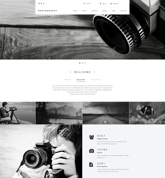 photography clean drupal themes