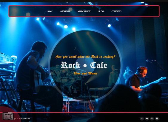 rock cafe music joomla templates