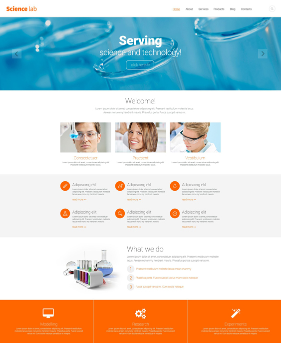 science clean drupal themes
