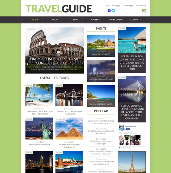 world travel wordpress themes