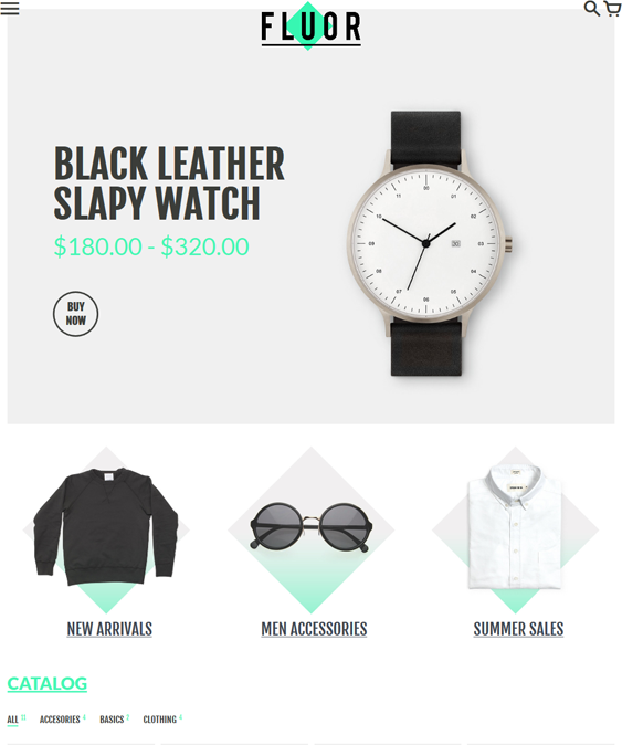 colors minimal shopify themes