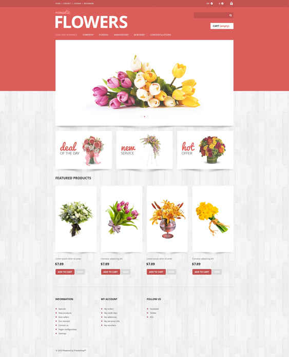 flowers shop florist prestashop themes