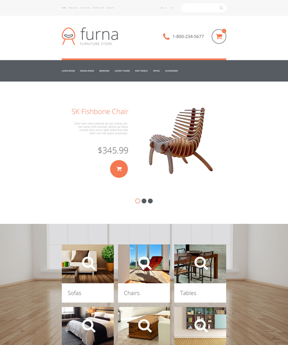 furniture furna home decor interior design opencart themes