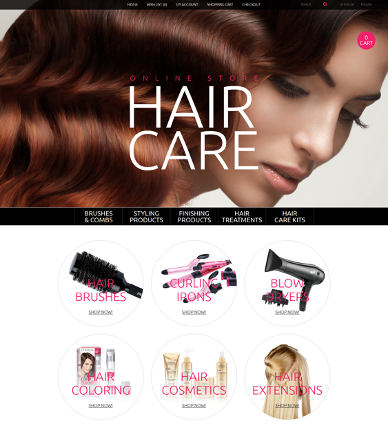 beauty products cosmetics hair care perfumes opencart themes 1