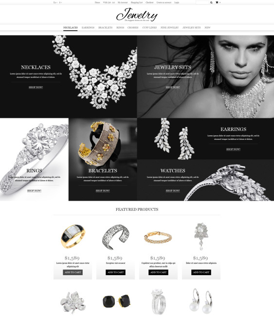 jewelry watch opencart themes