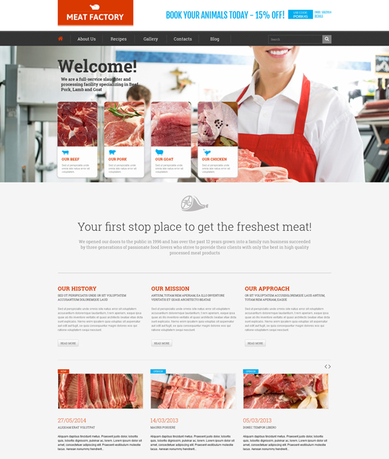 ecologically food drink wordpress themes
