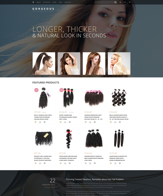 perfume cosmetics hair products woocommerce themes