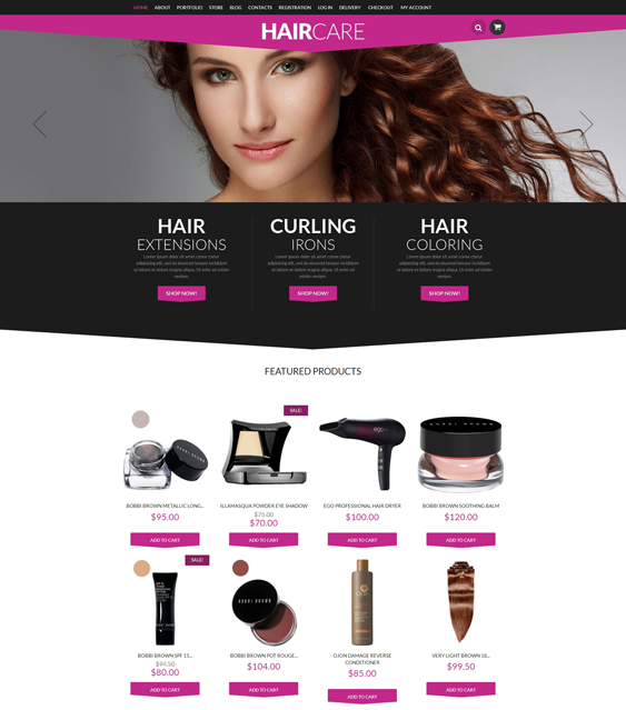 perfume cosmetics hair products woocommerce themes styling