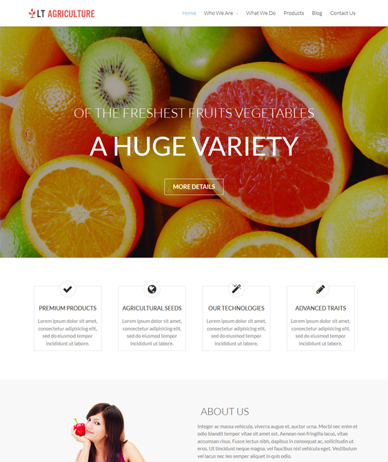 lt agriculture food drink wordpress themes