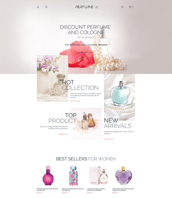 perfume cosmetics hair products woocommerce themes shop
