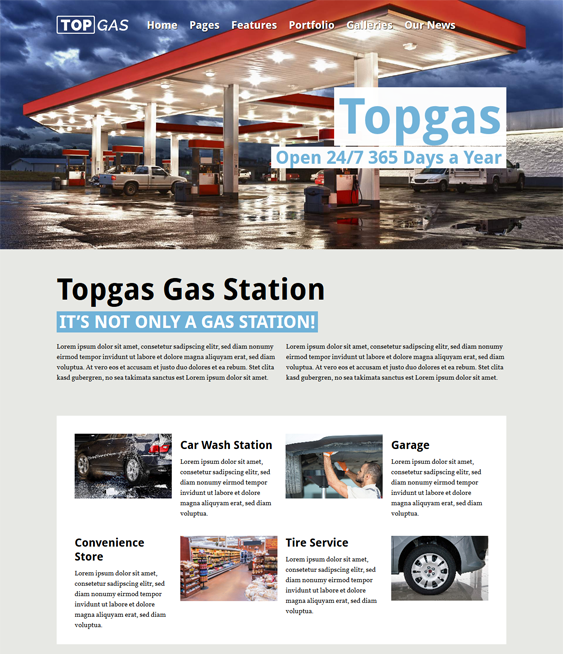 topgas car vehicle automotive wordpress themes