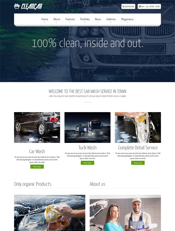 cleancar vehicle automotive wordpress themes