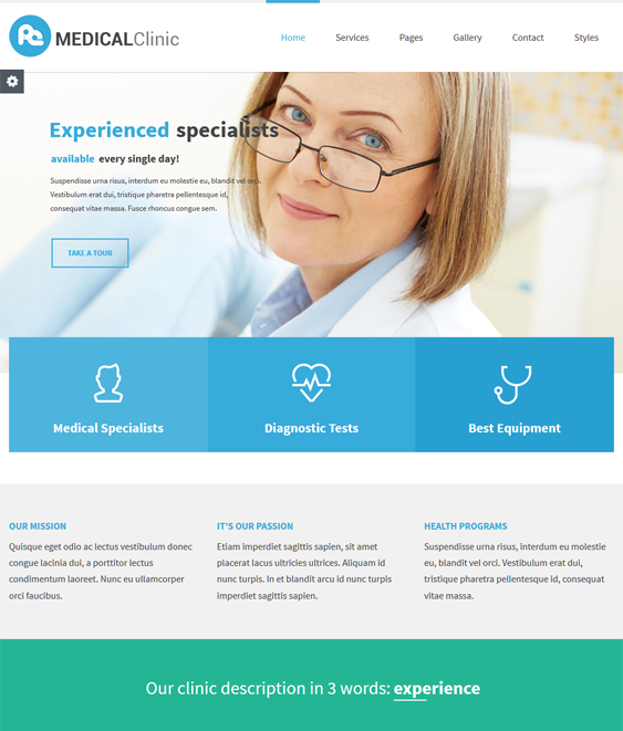 business accessible medical wordpress themes