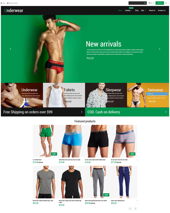 underwear mens clothing accessories shopify themes