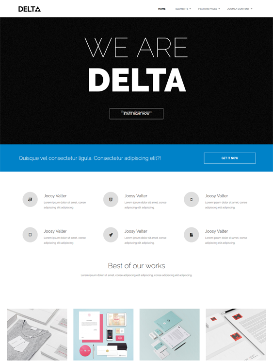 os delta portfolio joomla templates