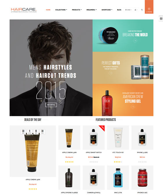 ap hair responsive shopify themes