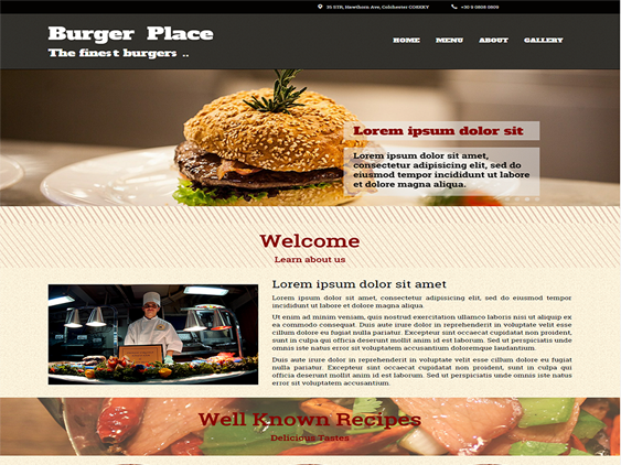 burger restaurant wordpress themes