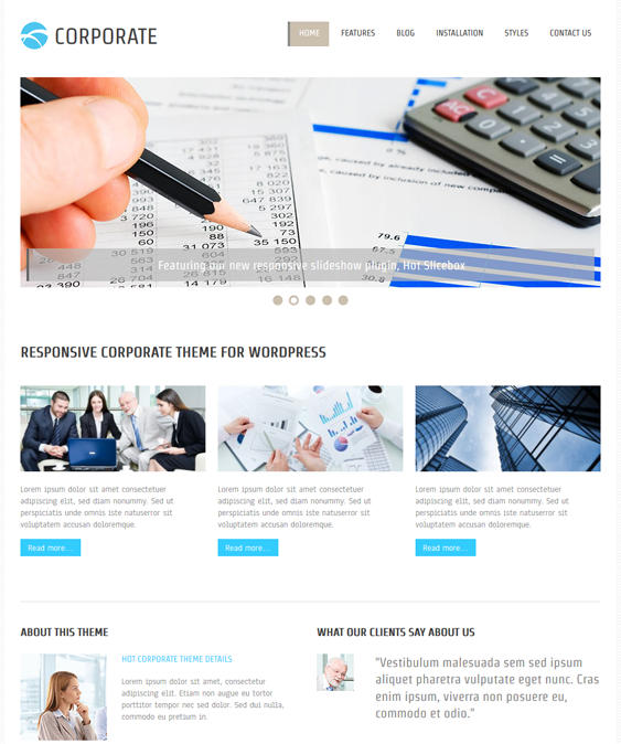 corporate business wordpress themes