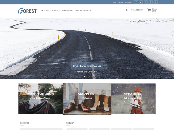 forest free woocommerce themes