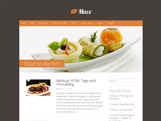 mace free restaurant wordpress themes