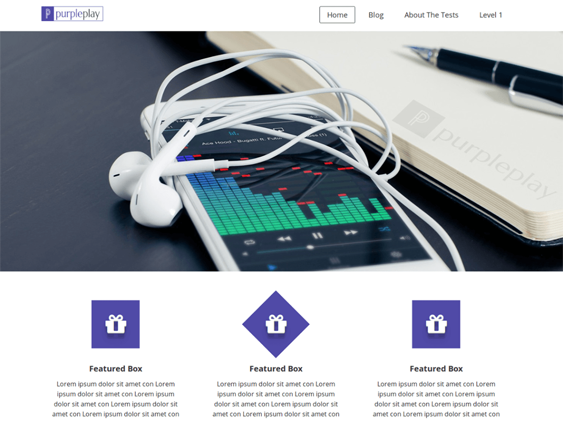 purpleplay free wordpress themes promoting apps